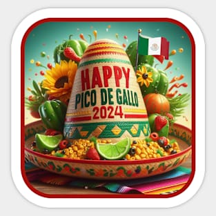 Happy Cinco de Mayo Funny Shirt Pico de Gallo 2024 Sticker